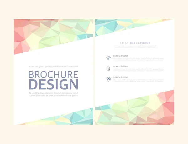 Highly Utilized Illustration Brochures Design — Stock Vector