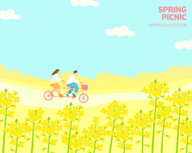 Taze Bahar Manzarası Çizimi