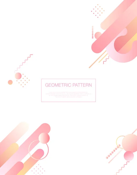 Geometry Pattern Template Pink Gradation Geometry — Vetor de Stock