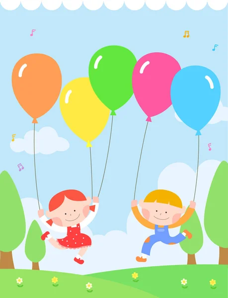 Cute Childrens Illustration Frame Collection — 스톡 벡터