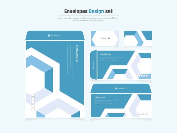 Design Envelope Cartão Visita Altamente Utilizado — Vetor de Stock