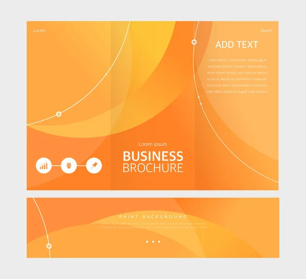 Brochure Trois Étapes Très Utilisée Pour Les Entreprises — Image vectorielle