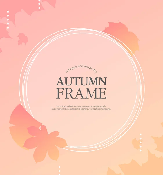 Design Del Telaio Chuseok Autunnale Altamente Utilizzato — Vettoriale Stock