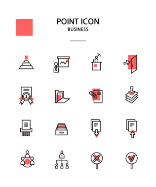 Çeşitli Nokta renk simgesi koleksiyonu