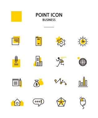 Çeşitli Nokta renk simgesi koleksiyonu