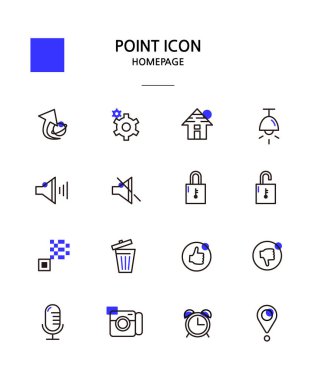 Çeşitli Nokta renk simgesi koleksiyonu