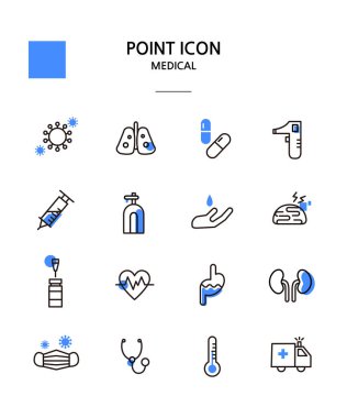 Çeşitli Nokta renk simgesi koleksiyonu