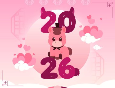 2026 Kırmızı At Afişi