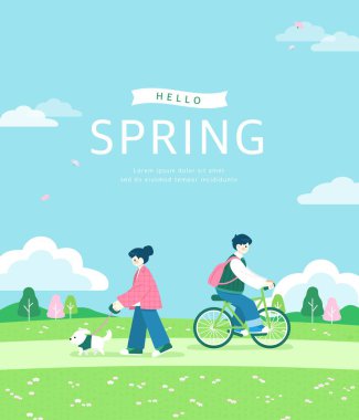 Mutlu Bahar Çiçeği Arkaplanı