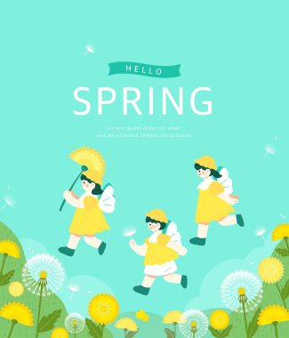 Mutlu Bahar Çiçeği Arkaplanı