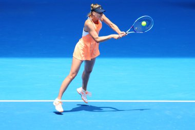 Beş kez Grand Slam Serena Williams Avustralya Açık 2016 adlı karşı çeyrek final maçında sırasında eylem Maria Sharapova Rusya'nın şampiyonu