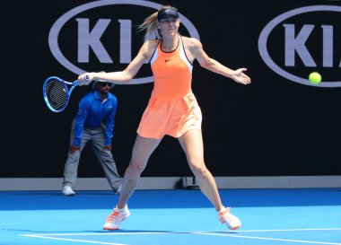 Beş kez Grand Slam Serena Williams Avustralya Açık 2016 adlı karşı çeyrek final maçında sırasında eylem Maria Sharapova Rusya'nın şampiyonu