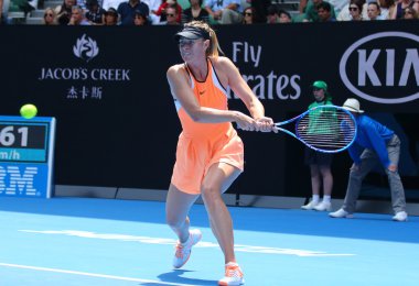 Beş kez Grand Slam Serena Williams Avustralya Açık 2016 adlı karşı çeyrek final maçında sırasında eylem Maria Sharapova Rusya'nın şampiyonu