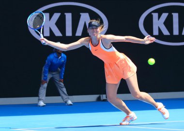 Beş kez Grand Slam Serena Williams Avustralya Açık 2016 adlı karşı çeyrek final maçında sırasında eylem Maria Sharapova Rusya'nın şampiyonu