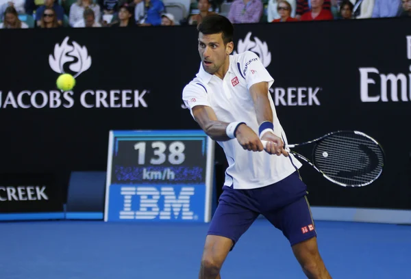On bir kez Grand Slam Avustralya Açık 2016 onun yuvarlak 4 maç sırasında eylem Novak Djokovic Sırbistan Şampiyonu