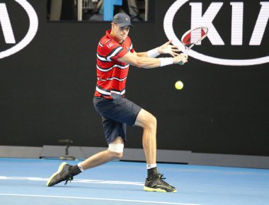 Abd'li profesyonel tenisçi John Isner, Avustralya Açık 2016'daki 4.