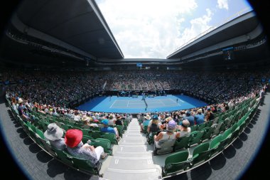Rod Laver arena Melbourne Park Avustralyalı Tenis Merkezi Avustralya Açık 2016 maç sırasında