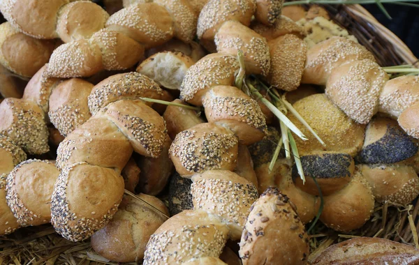 Pan francés servido en el restaurante — Foto de Stock