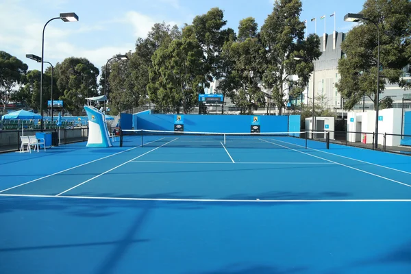 Pista de tenis en el centro de tenis australiano en Melbourne Park . — Foto de Stock