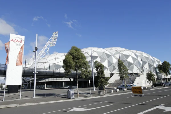 Melbourne rektangulära stadion, även känd som AAMI Park i Melbourne Australia — Stockfoto