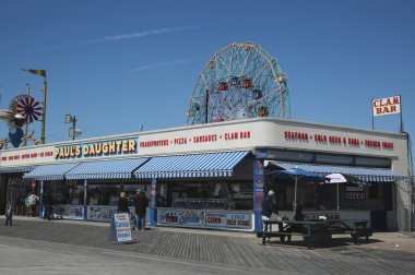 Sahil Restoran Coney Island, New York.