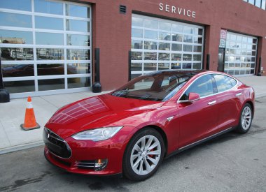 Tesla Model S Brooklyn Red Hook yeni Tesla bayilik, New York 