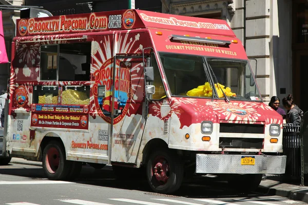 Camion popcorn Brooklyn a Midtown Manhattan — Foto Stock