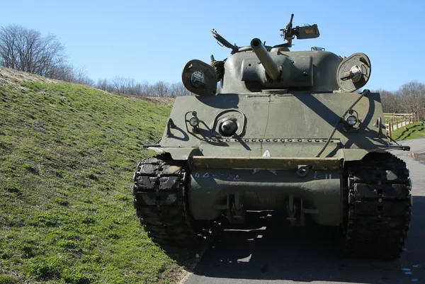 Der m4 sherman tank im museum für amerikanische rüstung in bethpage, ny — Stockfoto