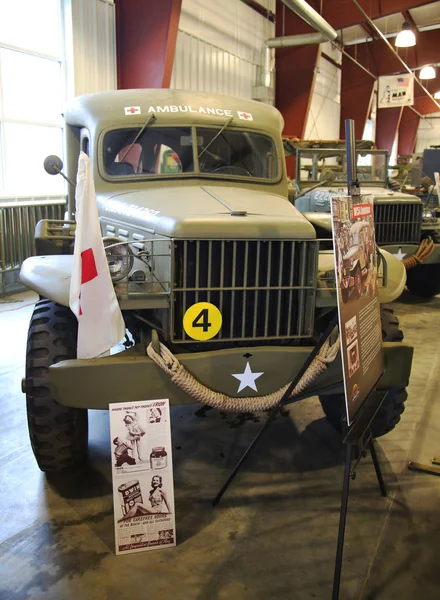 Ambulância WC54 no Museu de Armadura Americana — Fotografia de Stock