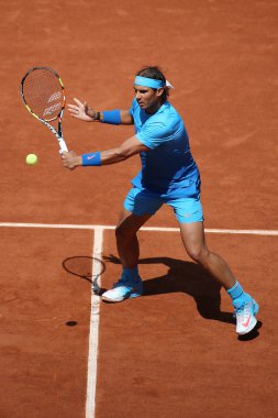 Roland Garros 2015 onun üçüncü yuvarlak maç sırasında eylem on dört kez Grand Slam şampiyonu Rafael Nadal