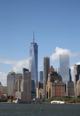Aşağı Manhattan ufuk çizgisi manzarası.