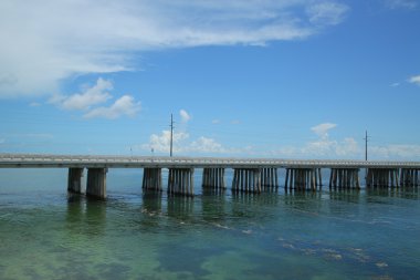 Florida Keys ünlü yedi mil Bridge'de