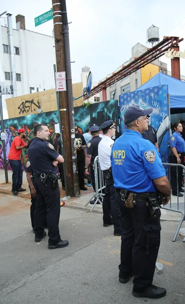 NYPD and Community Affairs officers providing security at Hip Hop concert