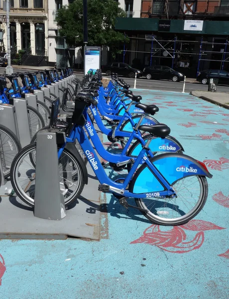 Citi bike station v Manhattanu — Stock fotografie