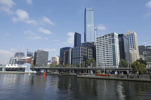 Melbourne skyline and Yarra river panorama — Stock Photo, Image