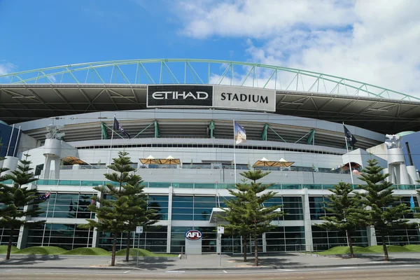 Etihad Stadium i den Docklands precinct i Melbourne, Victoria — Stockfoto