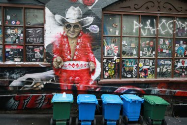 AC/DC lane Melbourne duvar sanat.