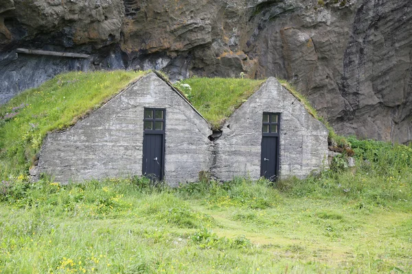 Traditional Icelandic Turf Houses in Southern Iceland — Stock Photo, Image
