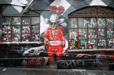 AC/DC lane Melbourne duvar sanat