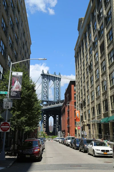 Manhattan bridge view — Stockfoto