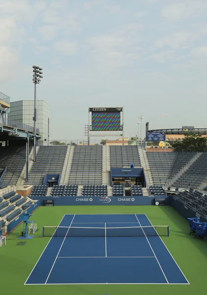 Tribune Stadion at de billie jean king national tennis center klaar voor ons open toernooi — Stockfoto