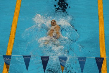 Erkekler 200 m bireysel karışık Rio 2016 Olimpiyat Oyunları Olimpiyat Şampiyonu Michael Phelps Amerika Birleşik Devletleri yarışıyor