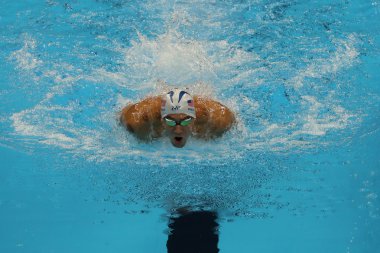 Erkekler 200 m bireysel karışık Rio 2016 Olimpiyat Oyunları Olimpiyat Şampiyonu Michael Phelps Amerika Birleşik Devletleri yarışıyor