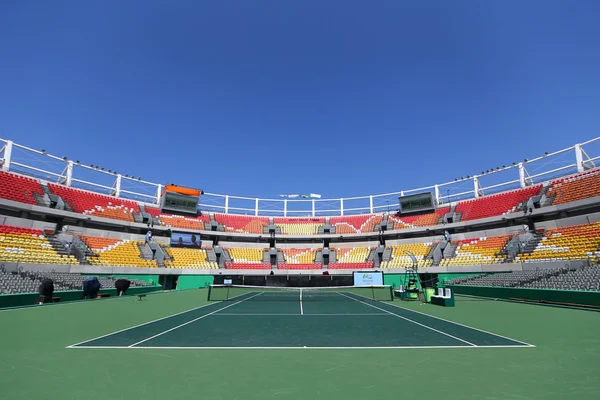 Huvudsakliga tennis plats Maria Esther Bueno domstolen av OS Rio 2016 på Olympic Tennis Centre — Stockfoto