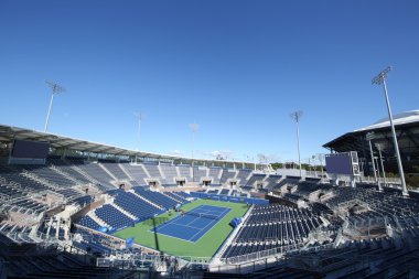 Billie Jean King Ulusal Tenis Merkezi'nde yeni inşa Grandstand Stadyumu Bize Açık için hazır