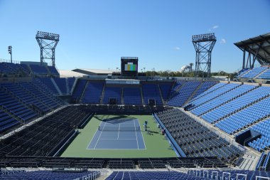 Billie Jean King Ulusal Tenis Merkezi'ndeki Louis Armstrong Stadyumu Us Open turnuvasına hazır