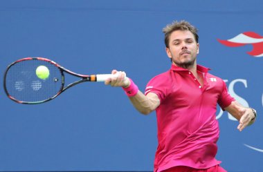 Grand Slam bize açık 2016, ilk tur maçı sırasında eylem Stanislas Wawrinka İsviçre şampiyonu