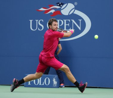 Grand Slam bize açık 2016, ilk tur maçı sırasında eylem Stanislas Wawrinka İsviçre şampiyonu