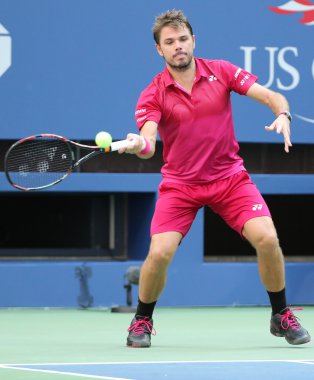 Grand Slam bize açık 2016, ilk tur maçı sırasında eylem Stanislas Wawrinka İsviçre şampiyonu