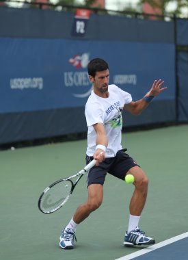 12 kez Grand Slam şampiyonu Sırp Novak Cokoviç, Us Open 2016 için antrenmanlar